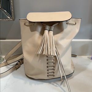 Cream Forever21 small backpack
